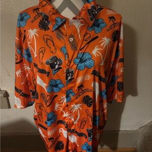 Margaritaville Space Cowboys Tropical Print Men's Shirt